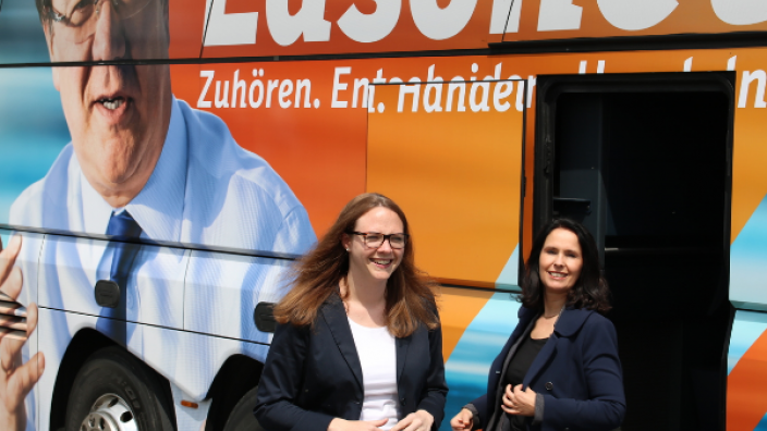 Katharina Gebauer empfing Armin Laschet in Mondorf